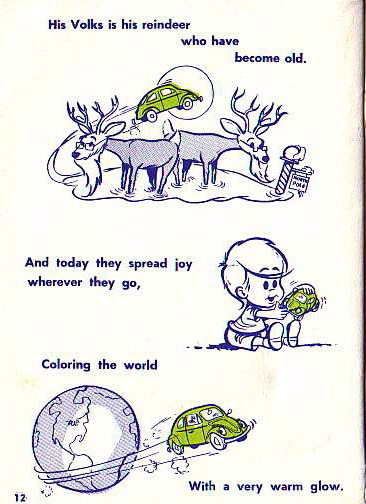 Illustration for article titled VW's Only Officially-Approved Christmas Story Has A Jolly Green Beetle